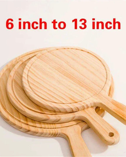 Elegant Rustic Pizza Serving Board and Premium Stone Baking Tray Combo - Must-Have Kitchen Essential