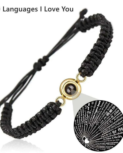 Customizable Braided Rope Memory Projection Bracelets