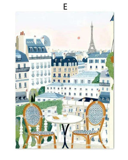 Coastal Elegance: Italian-Inspired Canvas Art for Modern Living Spaces