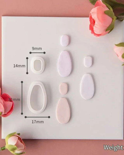 Geometric Elegance Polymer Clay Cutting Tools - Essential for Creative Makers