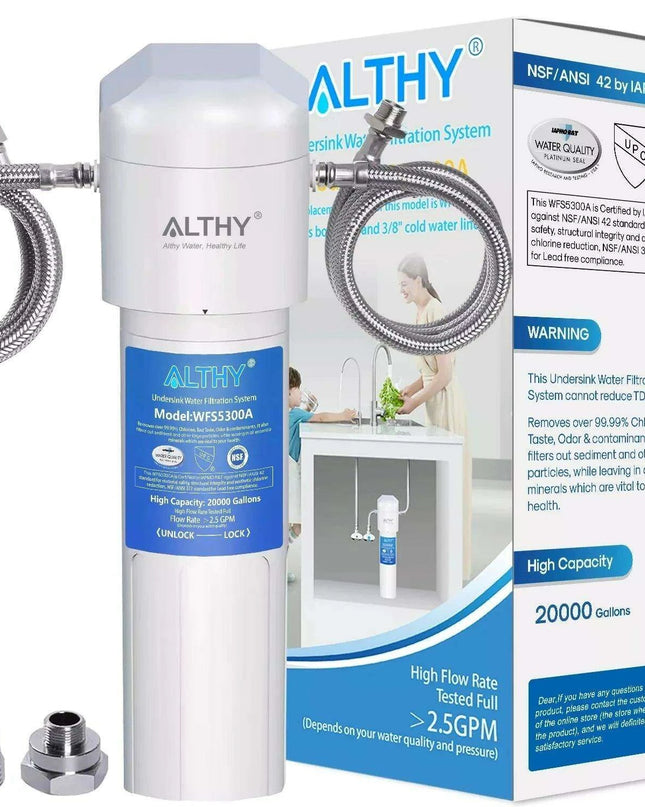 ALTHY Advanced Under Sink Water Filtration System - NSF/ANSI Certified for Superior Purity and Taste
