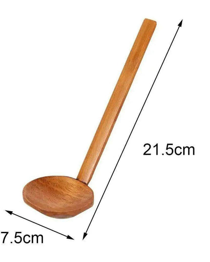 Sophisticated Long-Handled Wooden Spoon for Culinary Masterpieces and Ramen Delights