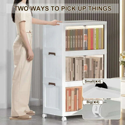 5-Piece Multi-Functional Stackable Storage Bin Set for Efficient Home Organization