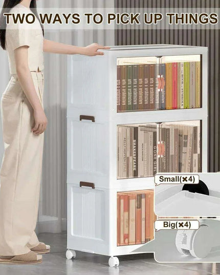 5-Piece Multi-Functional Stackable Storage Bin Set for Efficient Home Organization