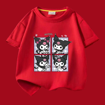 Kuromi Summer Cartoon T-Shirt for Kids - Fun Anime Tee for Warm Weather