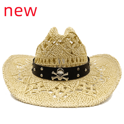 Vintage-Inspired Thick Straw Cowboy Hat