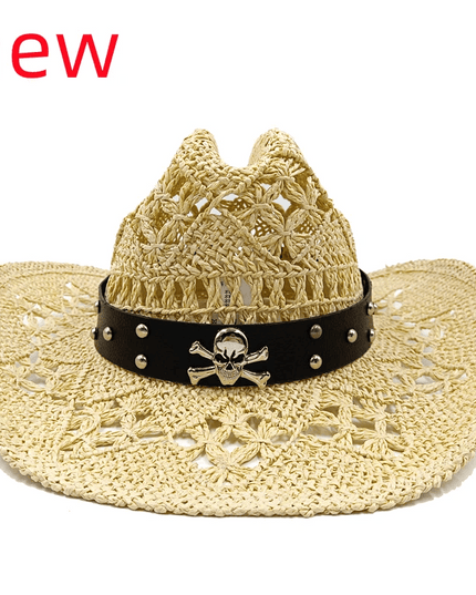 Vintage-Inspired Thick Straw Cowboy Hat