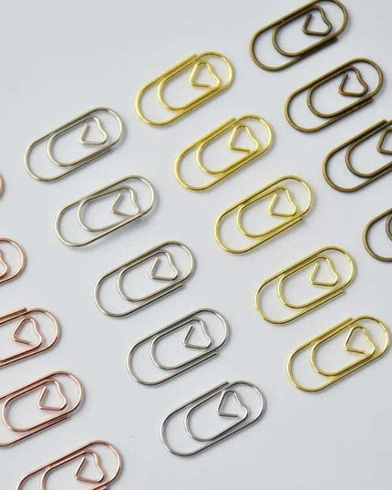 Vibrant Metal Paper Clips - 50-Pack - Essential for Efficient School and Office Organization