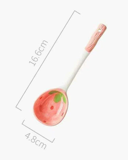 Charming Strawberry Bliss Ceramic Noodle Bowl Collection