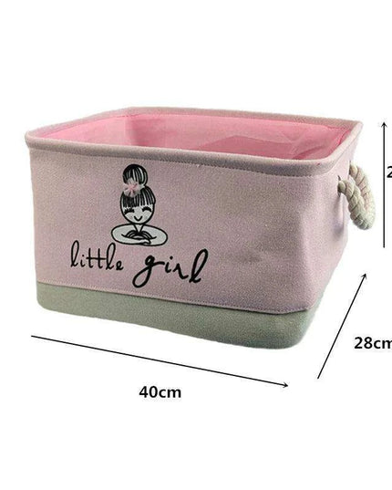 Chic Collapsible Canvas Storage Bin for Kids