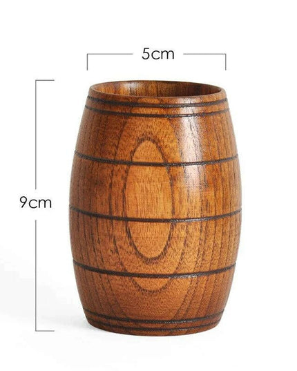 Handcrafted Rustic Spruce Wood Mug - Stylish Natural Drinkware for All Beverages