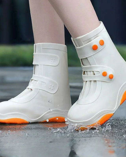 Silicone Waterproof Shoe Covers for Women and Kids - Non-Slip Rain Boot Protectors