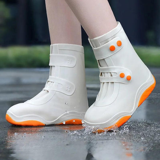 Silicone Waterproof Shoe Covers for Women and Children - Anti-Slip Rainy Day Boots