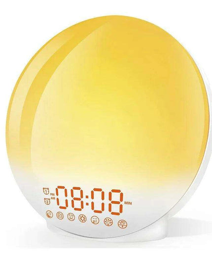 Sunrise Simulation Alarm Clock with FM Radio, Natural Sounds, and Colorful Light