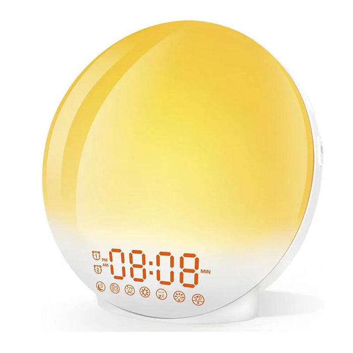 Sunrise Simulation Alarm Clock with FM Radio, Natural Sounds, and Colorful Light