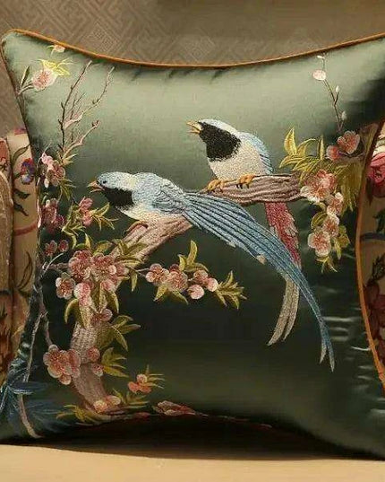 45x45/50x35cm Chinese Traditional Embroidered Bird Cushion Cover