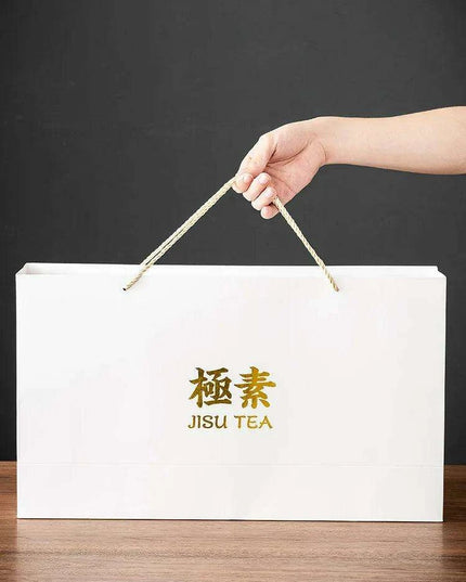 Elegant Vintage Chinese Kung Fu Tea Set with Side Handle Teacups and Tray