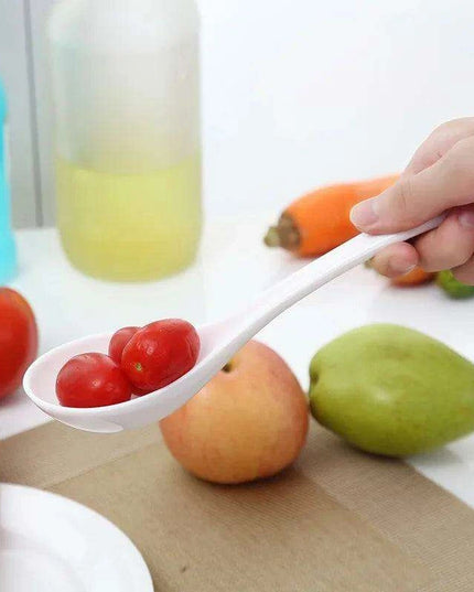 Elegant Ceramic Soup Ladle with Extended Reach for Effortless Serving