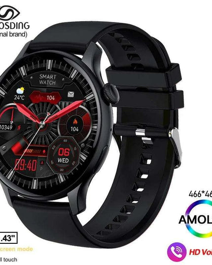 Chic Women's Bluetooth Smartwatch with Customizable AMOLED Screen and NFC Functionality