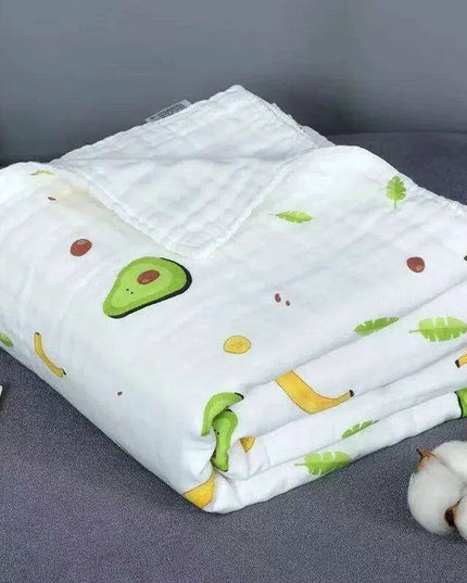 Luxurious Cotton Baby Towel and All-Season Blanket Duo - Comfort for Every Stage of Your Child's Growth