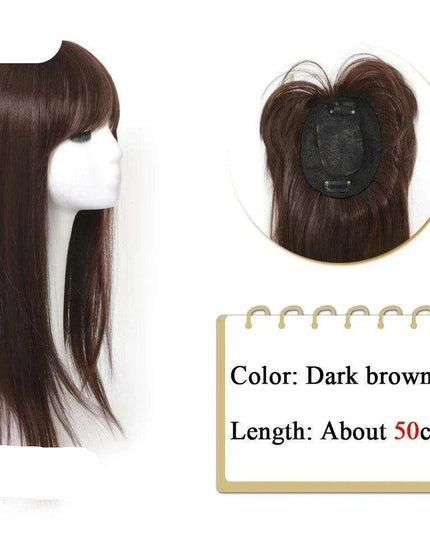 Bangs & Volume: Clip-In Hair Topper for Instant Transformation