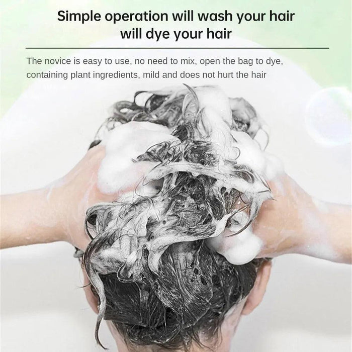 Botanical Bubble Hair Dye Kit - Complete Gray Coverage & Nourishing Plant Essences