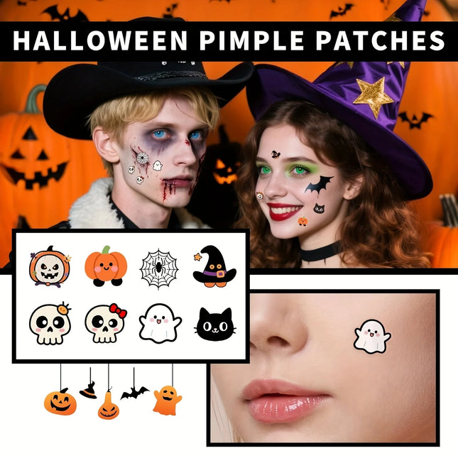 Halloween Acne Patches — 20pcs, Waterproof, Gentle, All Skin Types