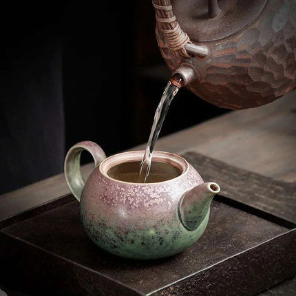 Artisan Rustic Clay Teapot for Authentic Kung Fu Tea Brewing