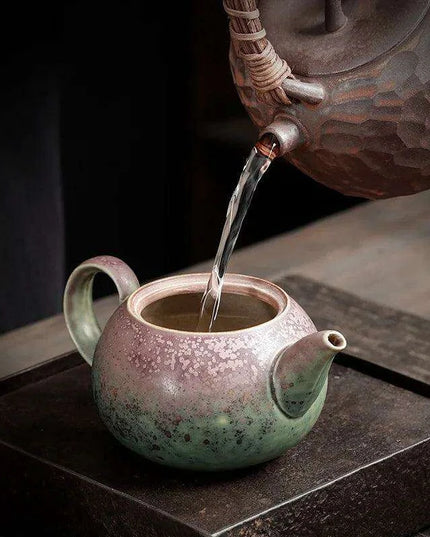 Artisan Rustic Clay Teapot for Authentic Kung Fu Tea Brewing