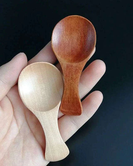 Set of 4 Eco-Friendly Mini Wooden Spoons for Spices and Sugar