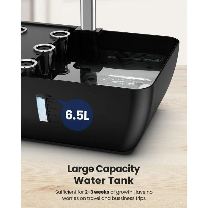 WiFi-Enabled Smart Hydroponic Growing System with Enhanced Water Capacity and App Control