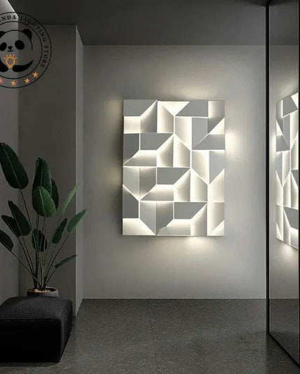 Elegant Customizable 3D Wall Sconce with Adjustable Brightness - Select Your Ideal Size