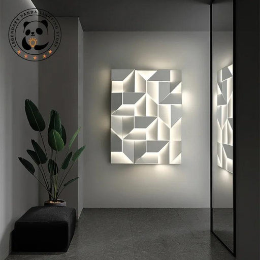 Elegant 3D Wall Lamp with Adjustable Color Temperature and Dimming - Multiple Sizes Available