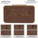 Stylish Wooden Alarm Clock with Temperature and Calendar - Ideal Decorative Gift for Home or Office