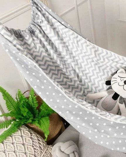 Cozy Cotton Kids' Hanging Hammock Swing - Trendy Indoor-Outdoor Chair
