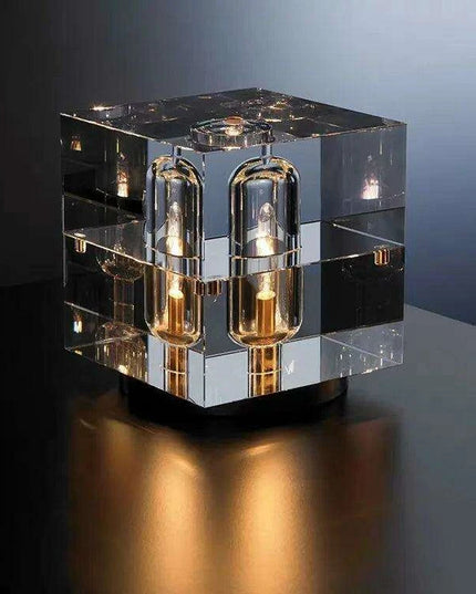 Elegant Nordic Crystal LED Desk Lamp - Adjustable Contemporary Lighting Fixture