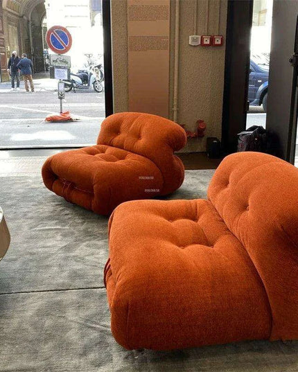 Italian-Inspired Cozy Single Sofa for Stylish Apartment Living