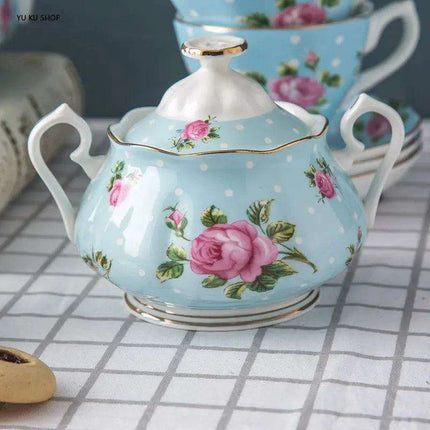 Luxurious 15-Piece European Bone China Tea Set for Afternoon Elegance