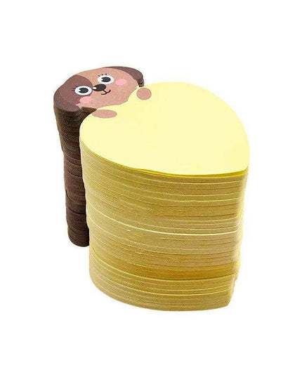 Charming Animal-Inspired Heart-Shaped Sticky Notes for Creative Minds