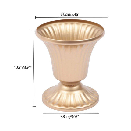 Elegant Golden Trumpet Vase Collection - Exquisite Floral Arrangement for Celebrations