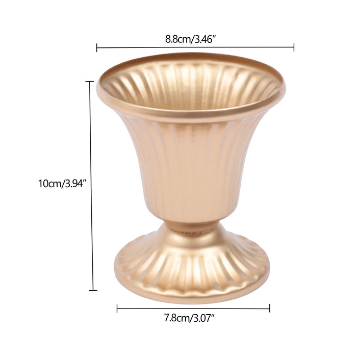 Golden Trumpet Vases Set - Elegant Wedding Decor Pieces