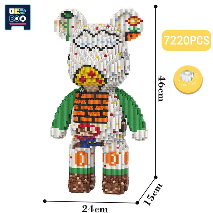 Adorable Bear Cub Building Block Set with Easy Storage - Inspire Creativity and Learning