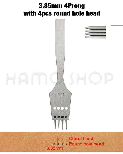 Premium Interchangeable Round Chisel Tool Set for Leather Crafting