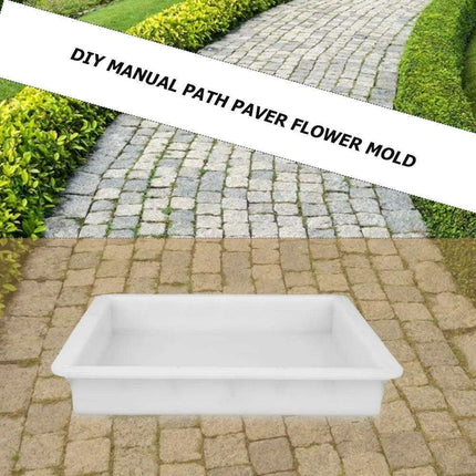 DIY Plastic Paving Mold for Garden Pathways - Heavy-Duty Cement Stepping Stone Maker