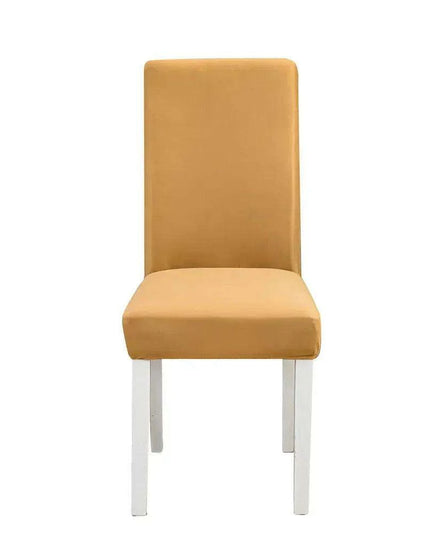 Elegant Geometric Blue-Grey Stretch Chair Covers for Stylish Dining Experiences