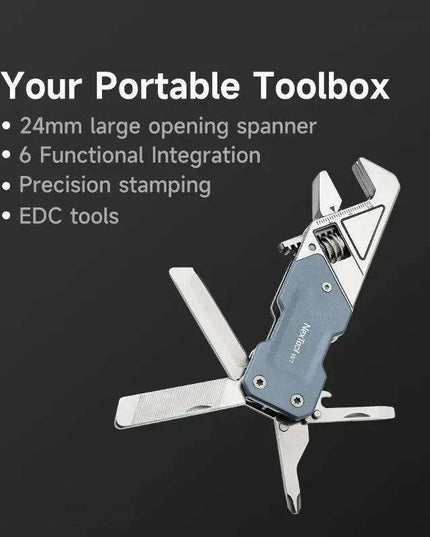 Ultimate 6-in-1 Outdoor Multi-Tool with Adjustable Wrench and Extended Reach
