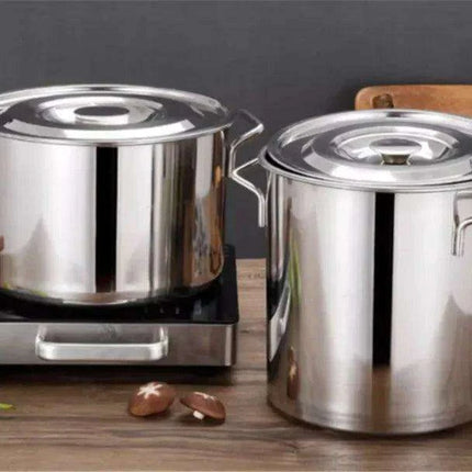 Versatile Stainless Steel Cooking Pot Set with Handle for Easy Transport