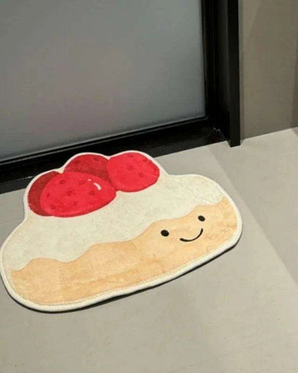 Whimsical Pink Donut Area Rug - Playful Decor for Kids' Spaces