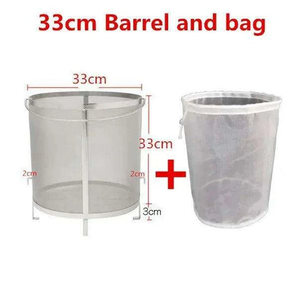 Multi-Purpose Stainless Steel Strainer with Handle for Home Brewing Beer, Wine, and Jams