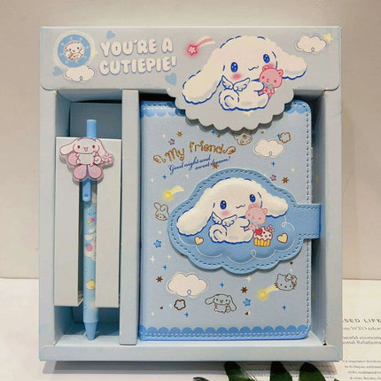 Sanrio Style Stationery Set - Adorable Hello Kitty & Cinnamoroll Planner with Cute Pen for Effortless Organization